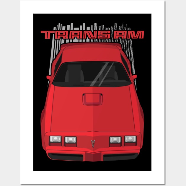 Firebird Trans Am 79-81 - red Wall Art by V8social